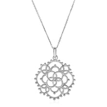 Load image into Gallery viewer, Textured Loop Pattern Pendant in Sterling Silver
