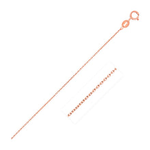 Load image into Gallery viewer, 14k Pink Gold Oval Cable Link Chain 0.7mm
