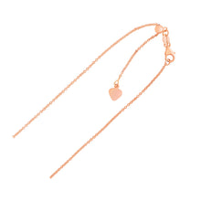 Load image into Gallery viewer, Adjustable Cable Chain in 14k Rose Gold (1.0mm)
