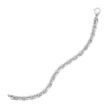 Load image into Gallery viewer, 14k White Gold 7 1/4 inch Rolo Chain Bracelet
