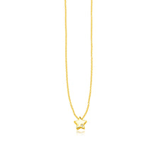 Load image into Gallery viewer, 14k Yellow Gold Polished Star Necklace with Diamond
