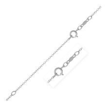 Load image into Gallery viewer, Extendable Cable Chain in 14k White Gold (1.2mm)
