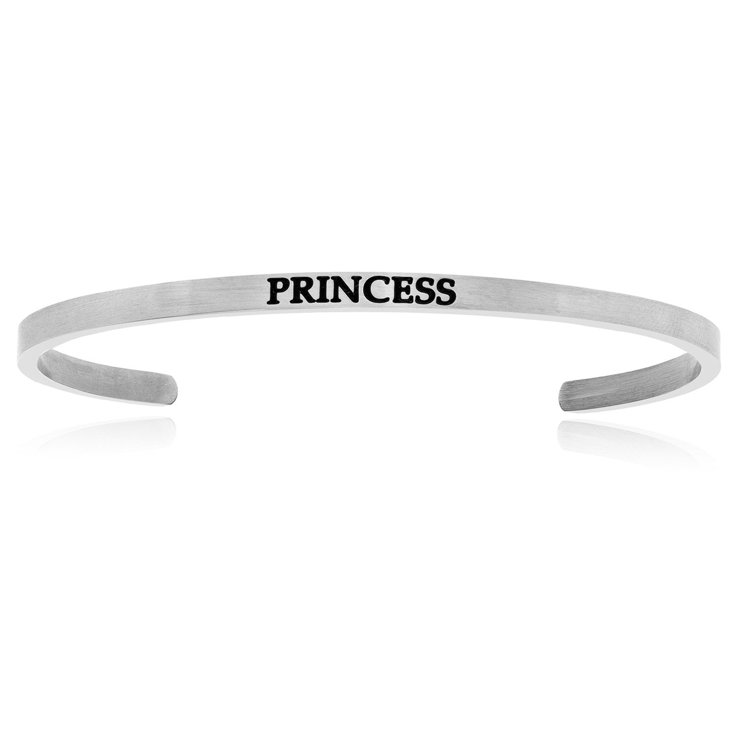 Stainless Steel Princess Cuff Bracelet