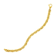 Load image into Gallery viewer, 14k Yellow Gold 7 1/4 inch Rolo Chain Bracelet
