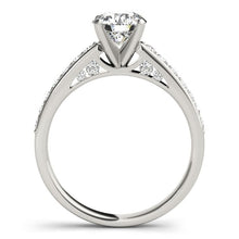 Load image into Gallery viewer, 14k White Gold Single Row Prong Set Diamond Engagement Ring (1 3/8 cttw)
